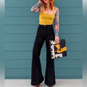 Rollas East Coast Corduroy High Rise Flare Jean